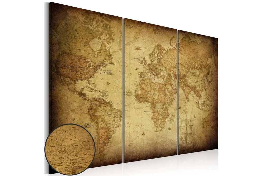 Bilde Old Map 90x60 v:5720375