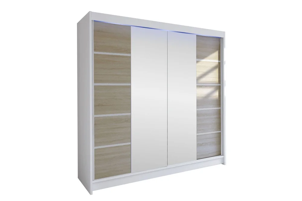 Canderbury Garderobe Med Speil 180x215 cm v:6950178
