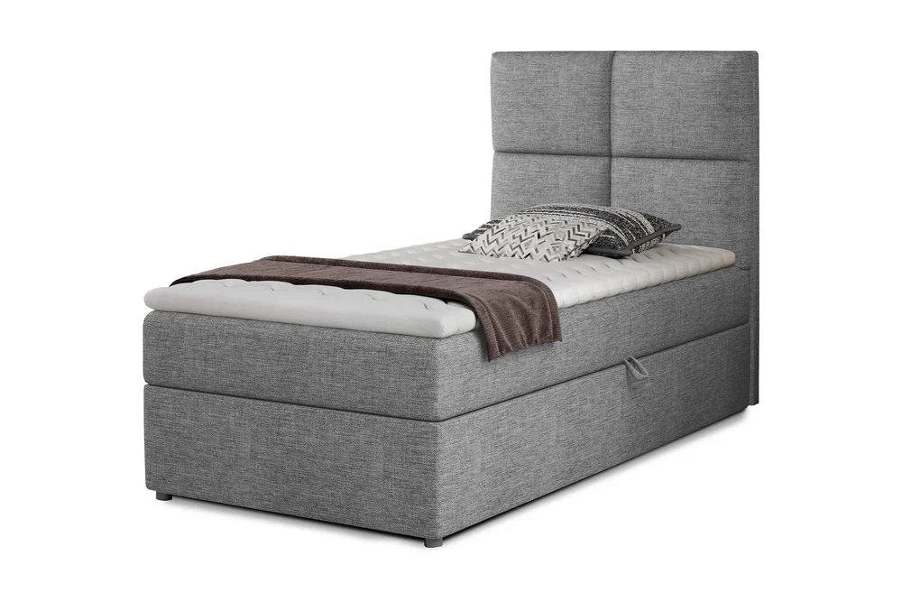 Oppbevaringsseng Lomagna 90x200 cm Rutete v:9647637