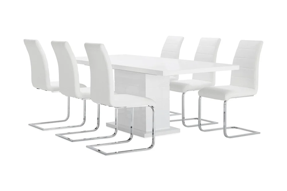 Ratliff Spisegruppe 180 cm + 6 Sorado Stoler v:9917793