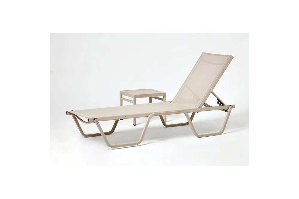 Solstol- og Sidebordsett (2 deler) Azoula Beige v:8375361 Solstol- og Sidebordsett (2 deler) Azoula Beige v:8375361