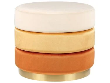 Puff LOUIN Fløyel Oransje v:2346864 Puff LOUIN Fløyel Oransje v:2346864