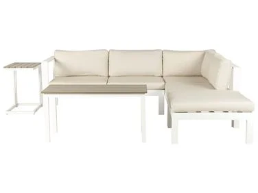 Hjørnesofasett til hagen 5-seters MESSINA Metall Beige Venstrevendt v:6078917 Hjørnesofasett til hagen 5-seters MESSINA Metall Beige Venstrevendt v:6078917