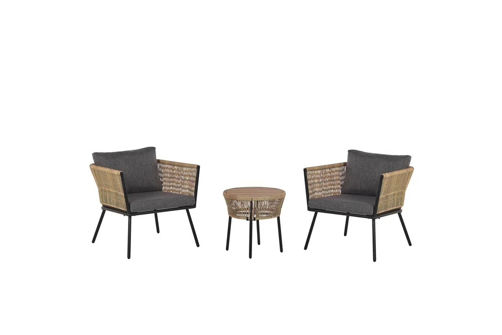 Cafeset Beliani Gargano Brun/grå Brown||Grey v:8959835 Cafeset Beliani Gargano Brun/grå Brown||Grey v:8959835