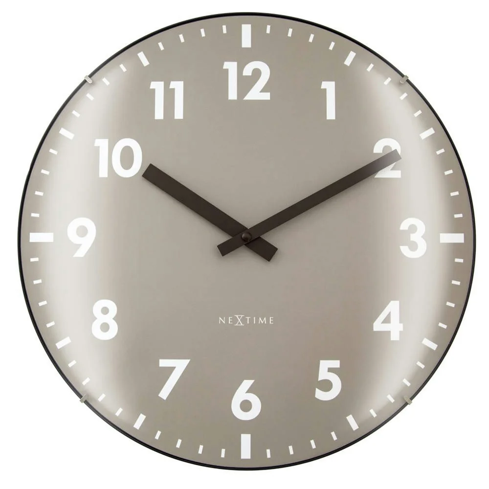 Duomo Veggklokke Ø35 cm, Khaki v:3337227 Duomo Veggklokke Ø35 cm, Khaki v:3337227