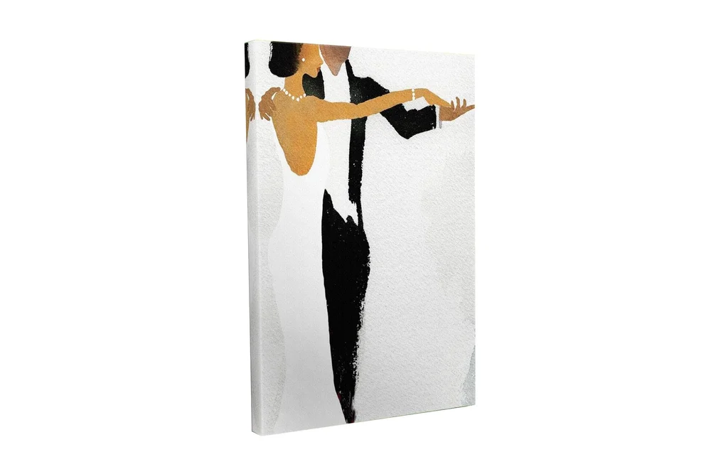 Lerretsbilde - Dansende par i elegant stil v:1648873