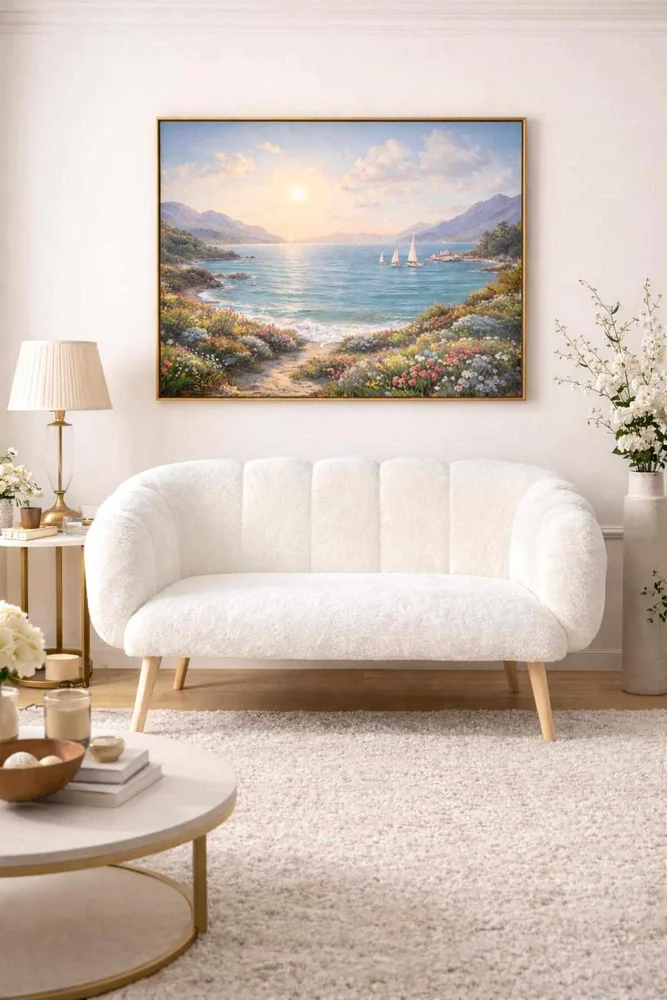 2-seters sofa Atelier Del Sofa Lotus (120 x 95 x 42 cm) Hvit v:2763511 2-seters sofa Atelier Del Sofa Lotus (120 x 95 x 42 cm) Hvit v:2763511