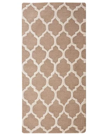 Teppe ERBAA Beige 80 x 150 cm Ull v:1693400