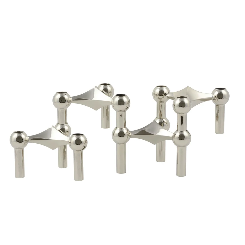 STOFF Lysestake 4-Pakk, Krom v:4252951