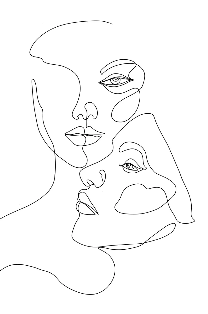 Poster Faces - Svart - Dekor | m v:9986452