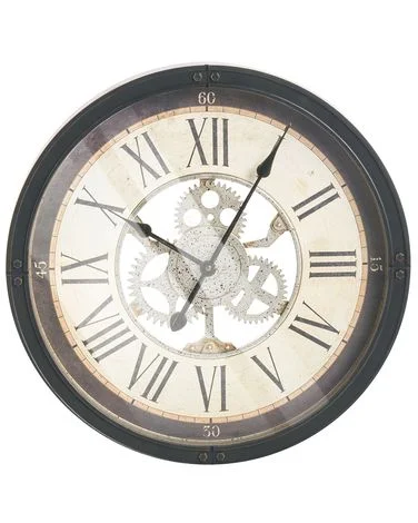 Veggklokke BORNOS 50 cm Svart v:9741161 Veggklokke BORNOS 50 cm Svart v:9741161