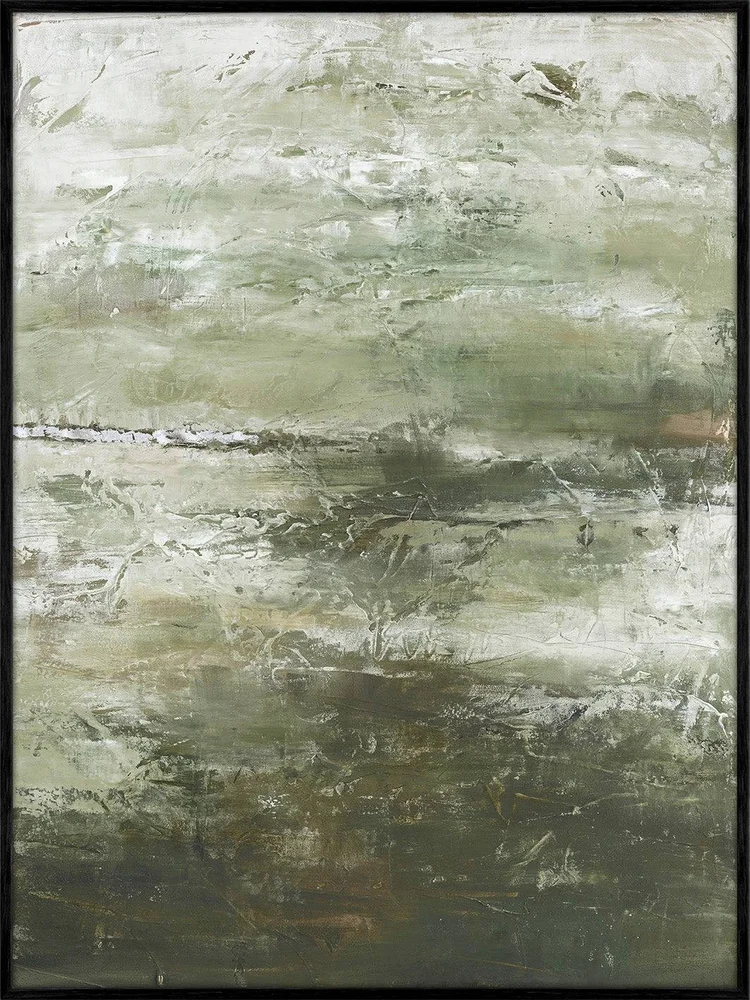 Design Painting / For Life / 90×120 Cm / Svart ramme – Grønn – Dekor | m v:247425 Design Painting / For Life / 90×120 Cm / Svart ramme – Grønn – Dekor | m v:247425