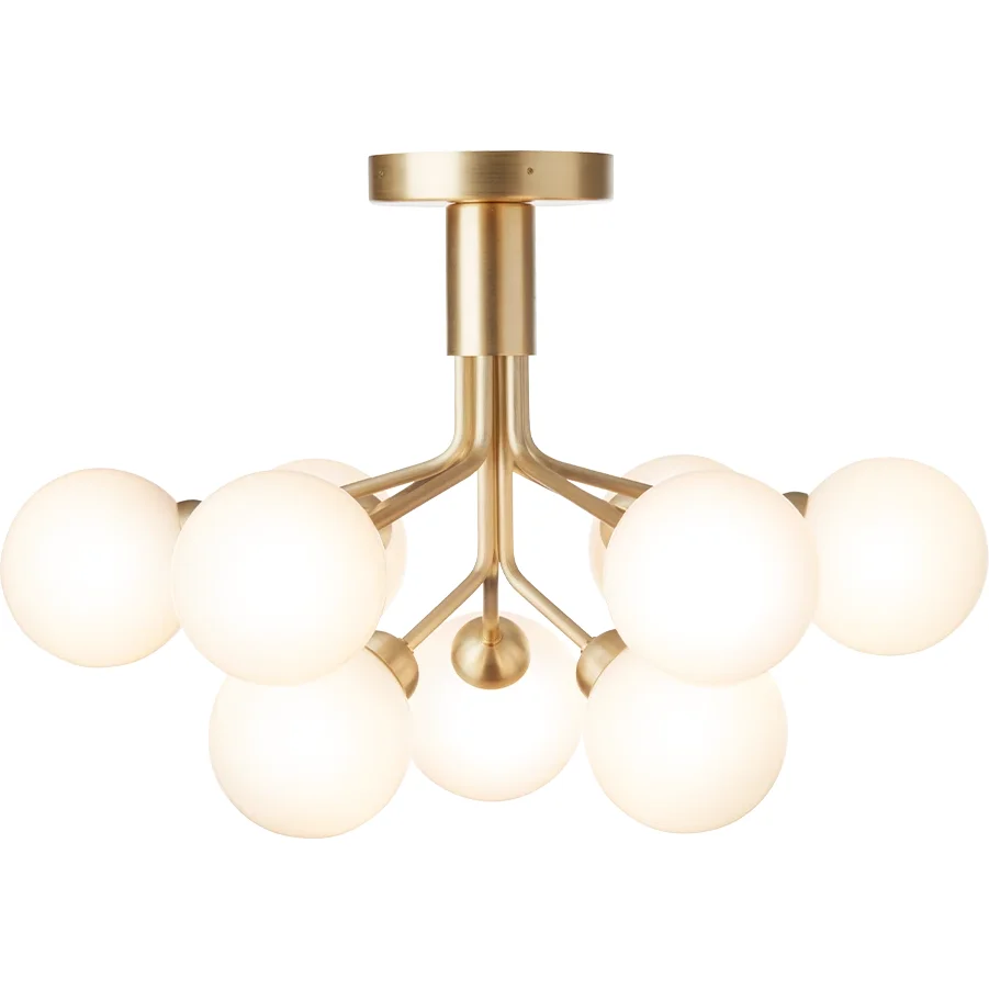 Apiales 9 Plafond, Messing / Opal v:326667