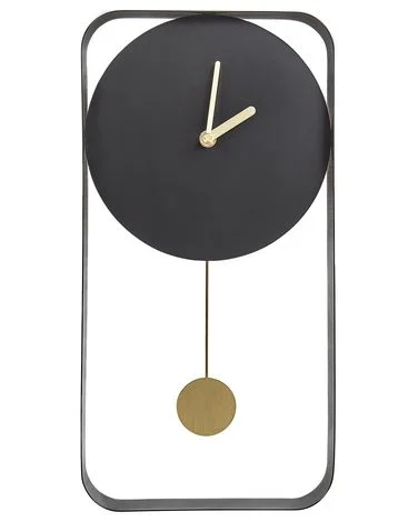 Pendelklokke SERVOZ 21 cm Metall Svart v:7968368 Pendelklokke SERVOZ 21 cm Metall Svart v:7968368