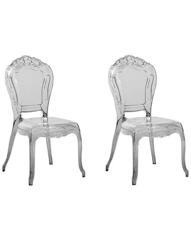 Sett med 2 spisestoler VERMONT Svart v:8950729