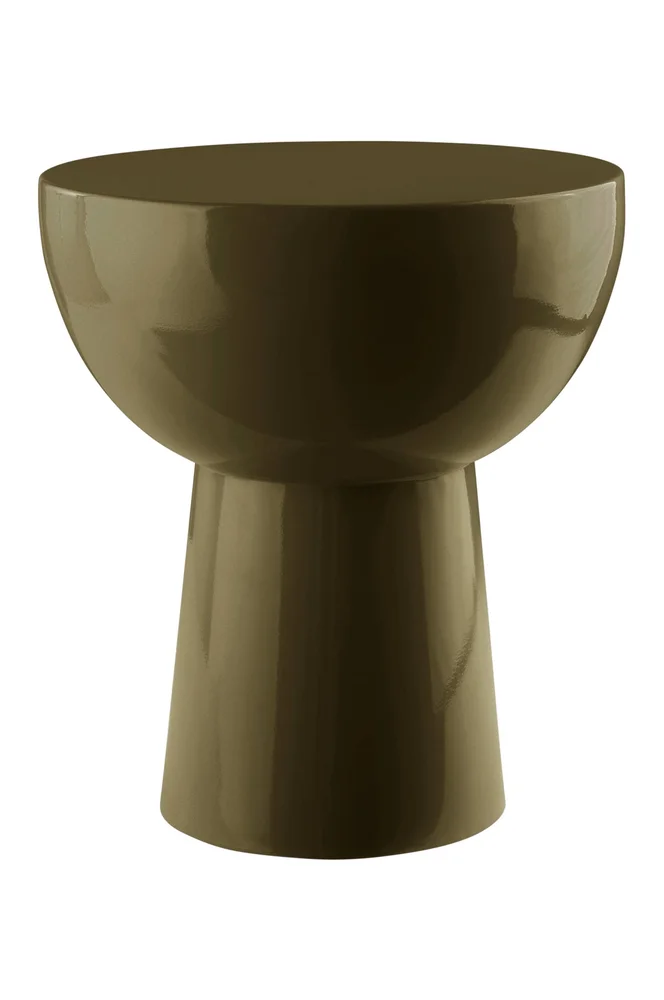 BALIS GLOSSY rundt sidebord – Grønn m v:5212353