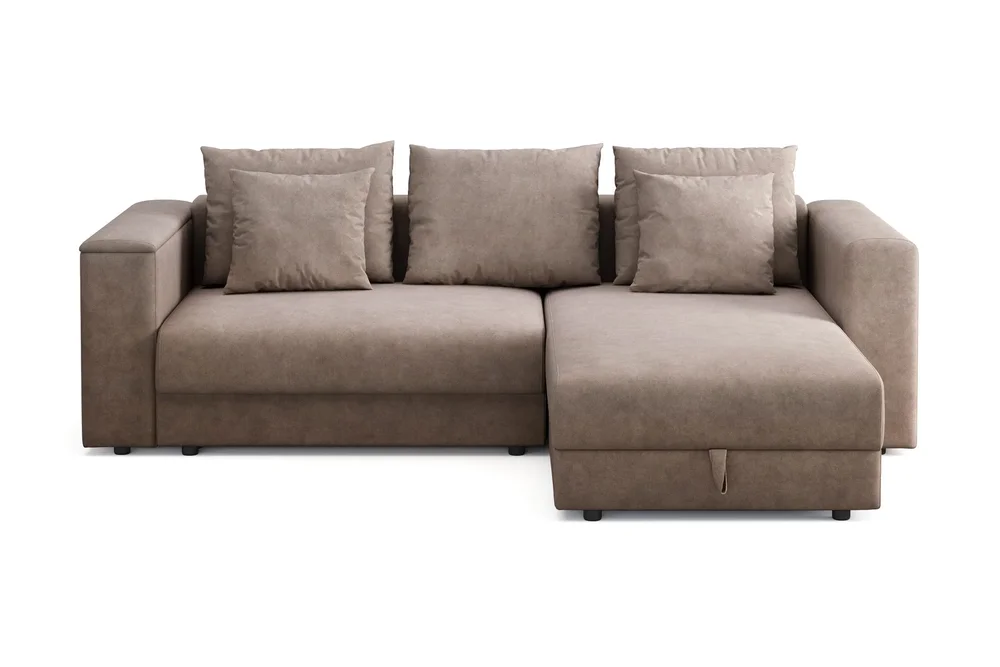 Bergen Ekstra dyp 3-seters sovesofa med divan og overmadrass i polyeterskum og vaskbart trekk v:8904226