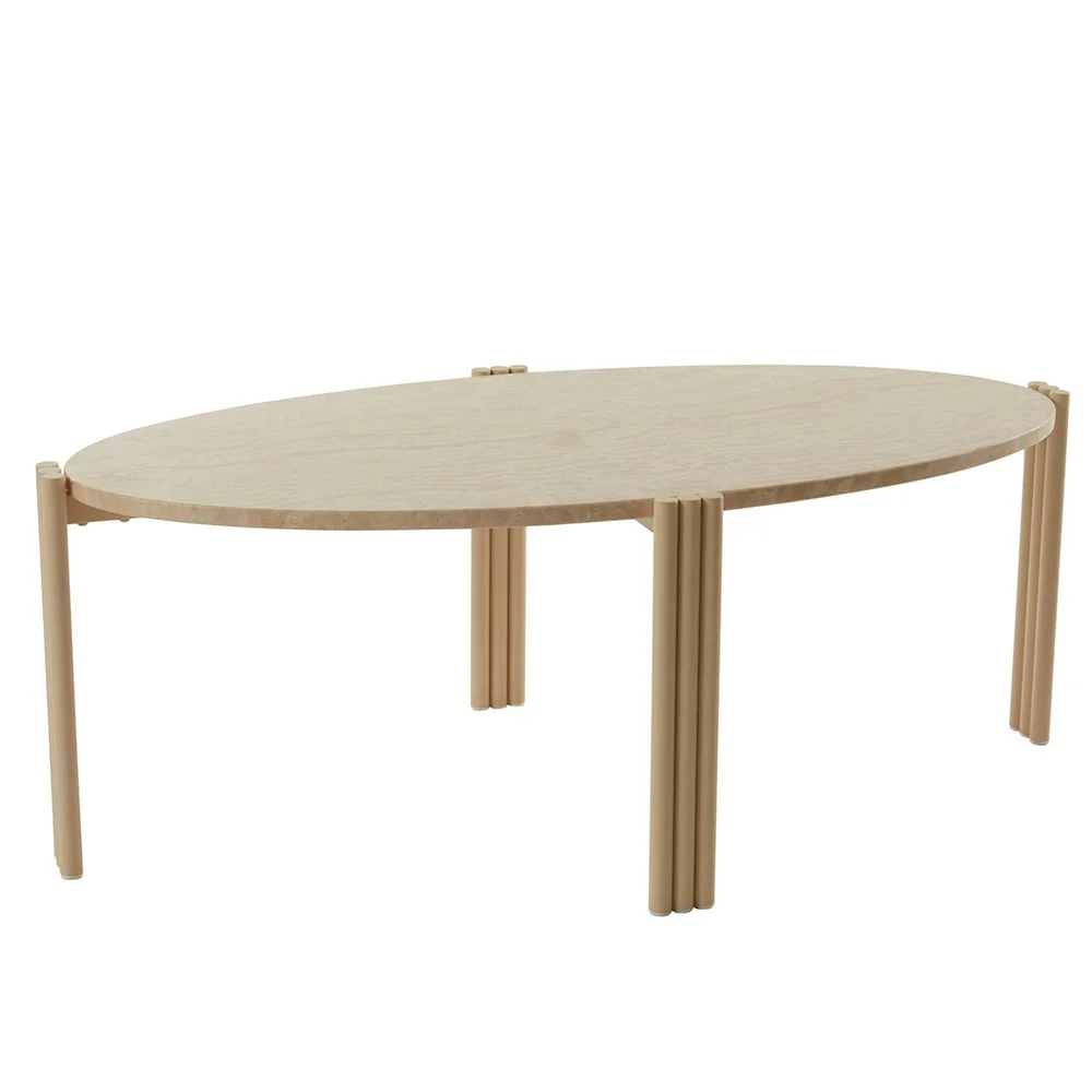Tribus Salongbord Oval, Travertin/Sand v:9497951