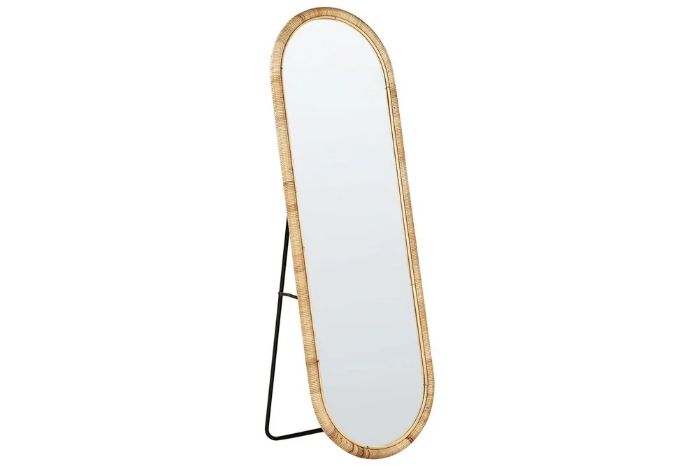 Golvspegel Beliani Montot Nature||Black v:2778207 Golvspegel Beliani Montot Nature||Black v:2778207