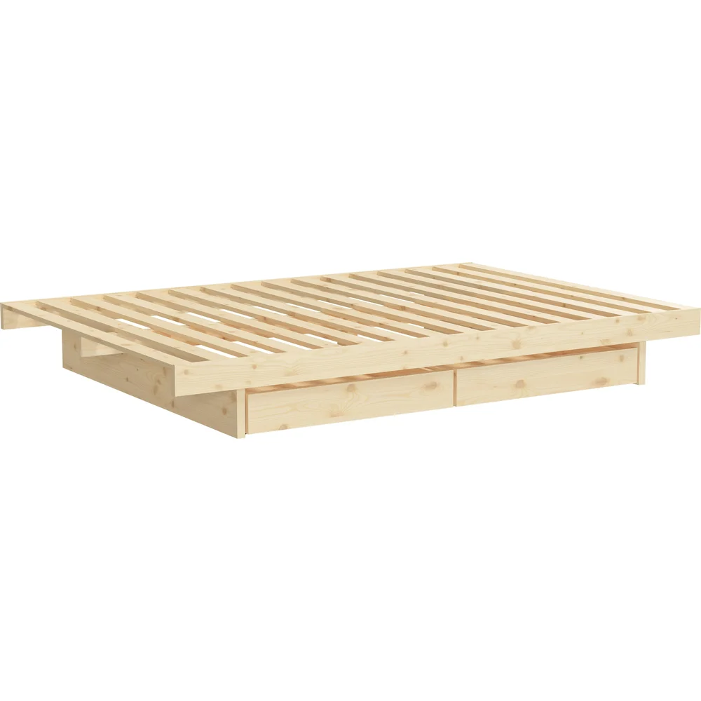 Kanso Sengeramme Med Skuffer Raw, 140×200 cm v:6062753 Kanso Sengeramme Med Skuffer Raw, 140×200 cm v:6062753