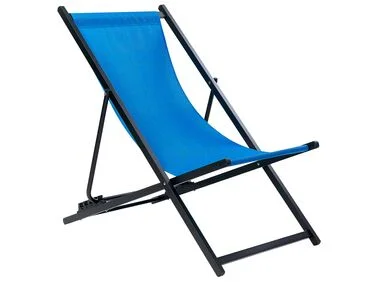 Sammenleggbar solstol LOCRI II Metall Blå v:3447005