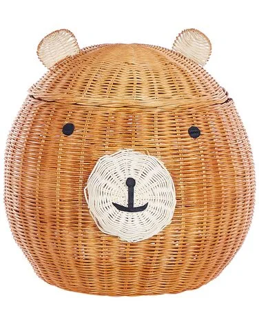 Kurv for barn Bamse HIMBA Rotting Naturlig v:6374536
