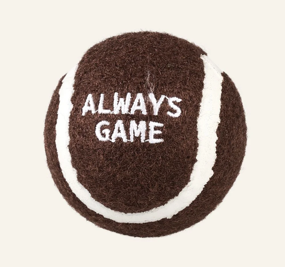 Tennisball brun – ø6,3 cm v:1074915 Tennisball brun – ø6,3 cm v:1074915