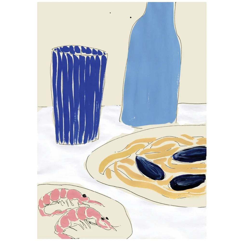 Positano Lunchtime Plakat 50x70 cm v:7513678