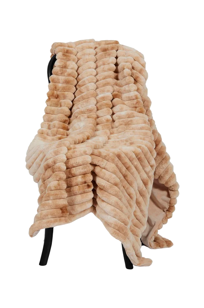 Pledd Stripy - Beige - Tekstiler | m v:6544541