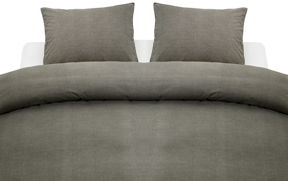 3-delt Sett Washed Dobbelt – Grå – Tekstiler | m v:9061645 3-delt Sett Washed Dobbelt – Grå – Tekstiler | m v:9061645
