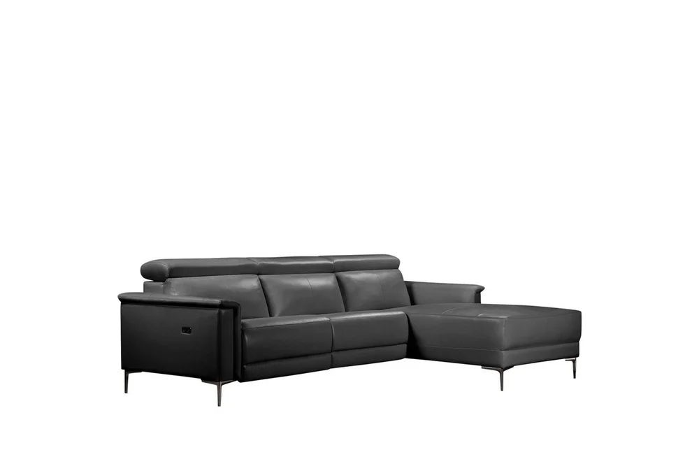 Hjørnesofa 3-seter Lund Svart, Lær/PU, Høyre Elektrisk Recliner v:7873374 Hjørnesofa 3-seter Lund Svart, Lær/PU, Høyre Elektrisk Recliner v:7873374