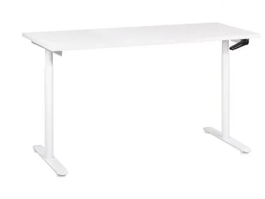 Manuelt justerbart skrivebord DESTINAS 160 cm 72 cm Hvit v:760625 Manuelt justerbart skrivebord DESTINAS 160 cm 72 cm Hvit v:760625