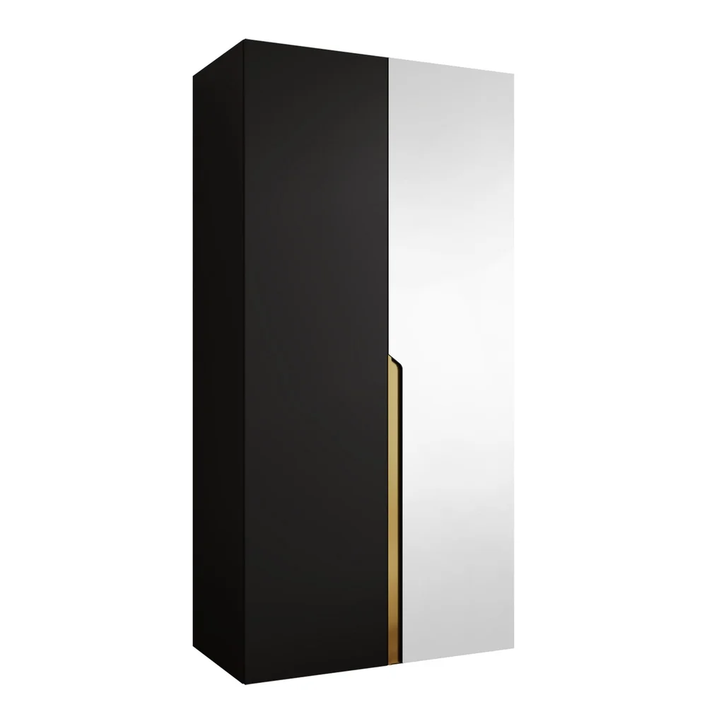 Milias Garderobeskap med speil 100x202 cm v:4788655