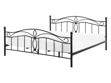 Seng Metall ANTLIA 140 x 200 cm Svart v:4373683