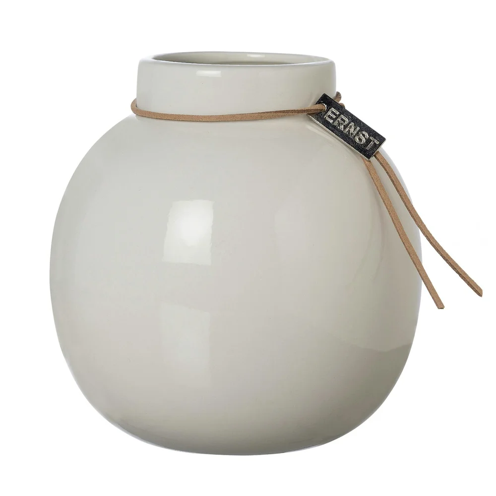 Vase Keramikk Hvit, 13 cm v:535005