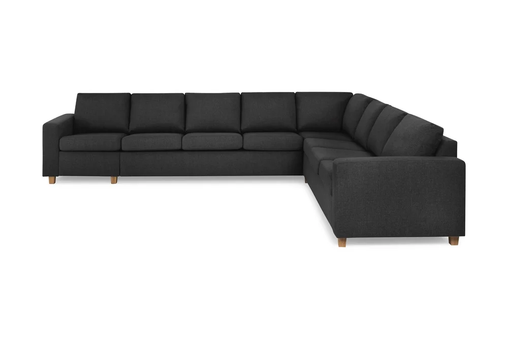 Crazy 7-seters Vendbar L-formet XX-Large Hjørnesofa i Stoff v:6484422