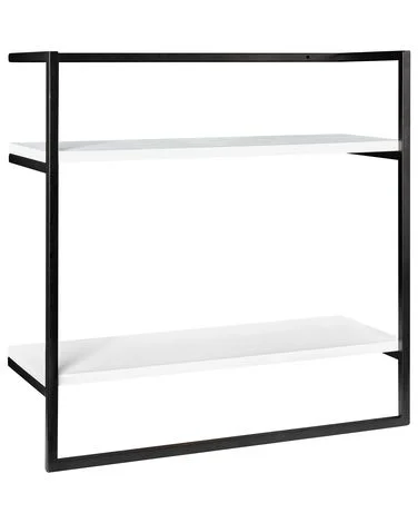 Håndkleholder BETANIA med hyller Metall Svart v:8486530 Håndkleholder BETANIA med hyller Metall Svart v:8486530