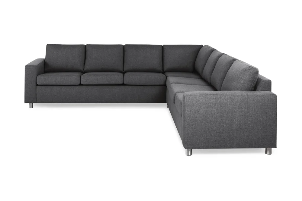 Crazy 6-seters Vendbar L-formet X-Large Hjørnesofa i Stoff v:2163466
