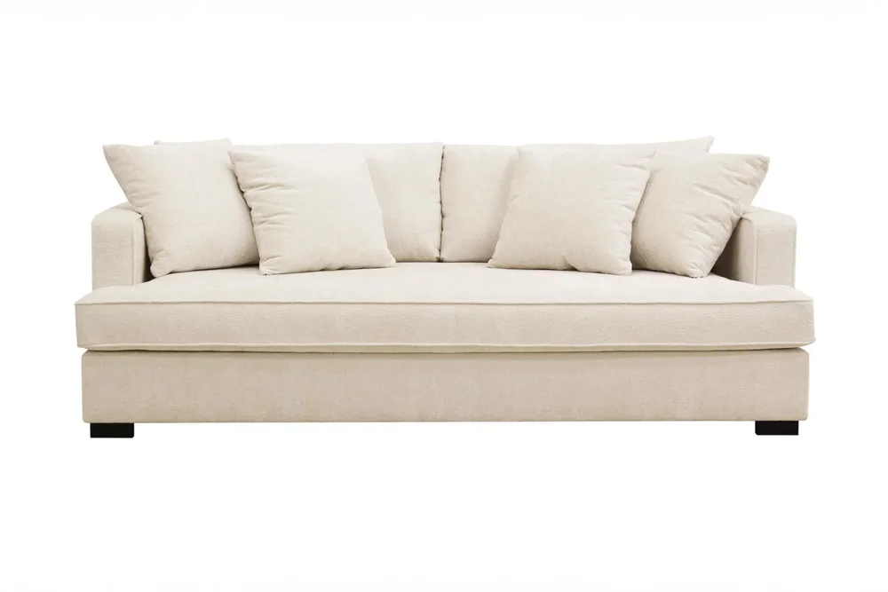 Rossita 3-seters Dyp Sofa med Hel Pute i Chenille v:6684694