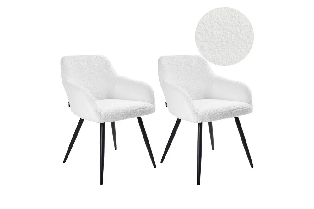 Spisestuestol Casmalia sett av 2 Hvit/Svart v:4101433 Spisestuestol Casmalia sett av 2 Hvit/Svart v:4101433