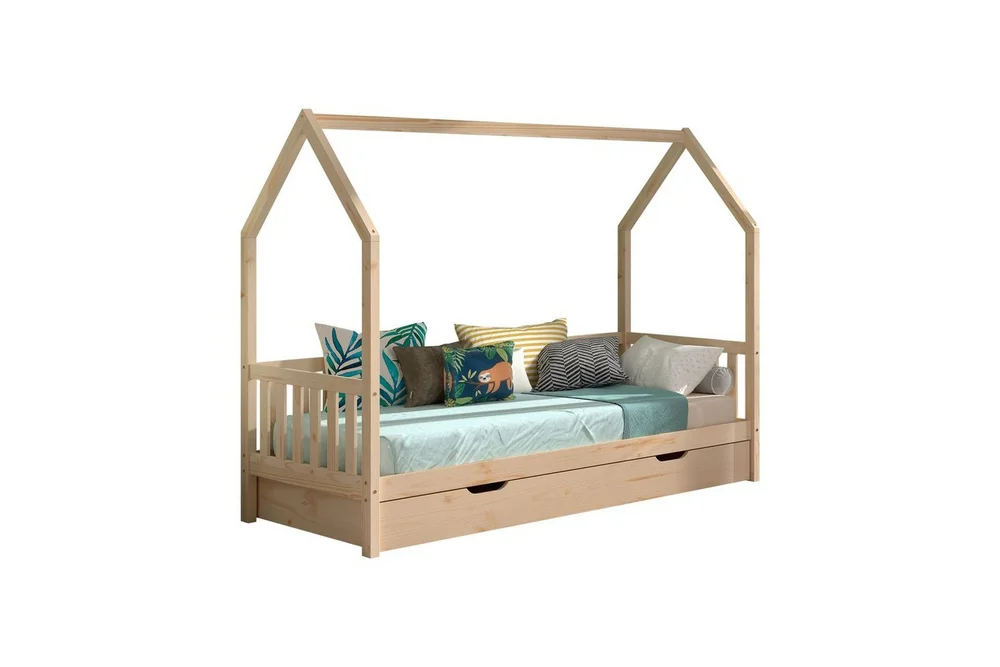 Husseng med underseng Cabane 90x200 cm Naturlig v:7719990