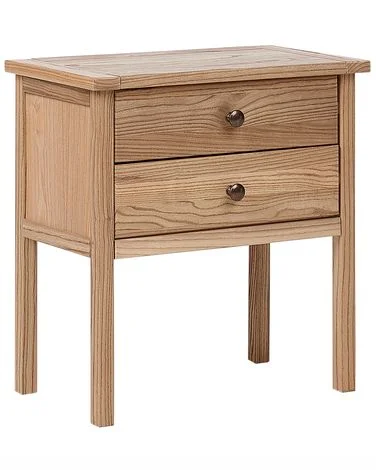 Nattbord med 2 skuffer SALTON Sassafrastre Brun v:1138542