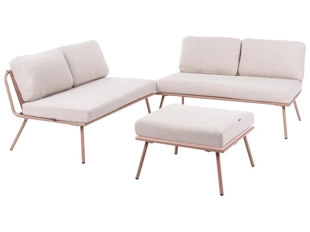 Hjørnesofasett til hagen 4-seters CACCAMO Beige v:6597634