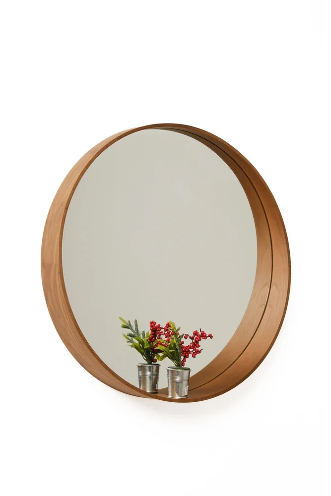 Dekorativt speil Wallxpert Bias (50 x 50 x 5 cm) Valnøtt v:6788353 Dekorativt speil Wallxpert Bias (50 x 50 x 5 cm) Valnøtt v:6788353