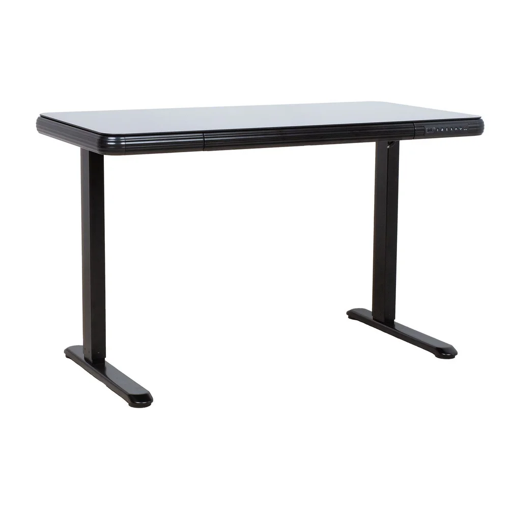 Skrivebord HOME4YOU Ergo Fit med 1 motor 122x62x73,5-118 cm Svart v:2162202