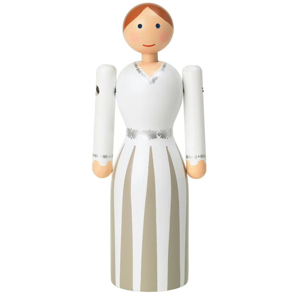 Bride Trefigur H12 cm, Hvit v:7567822