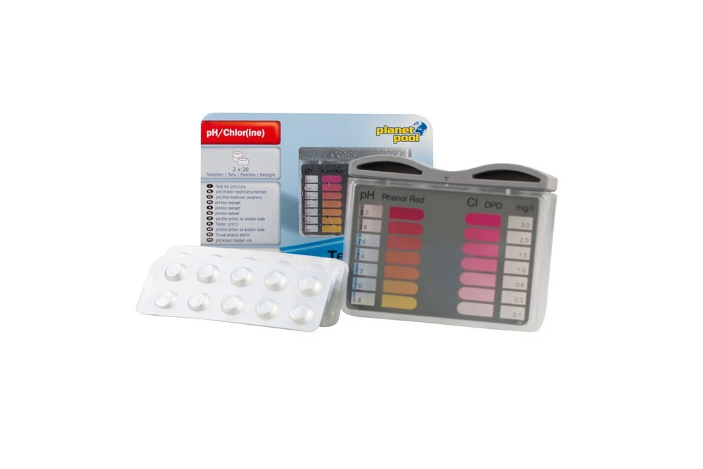 Annet utemøbler Planet Pool Måleinstrument Planet Pool Mini Pool Tester (pH/klor) inkl. 40 tabletter v:5173211