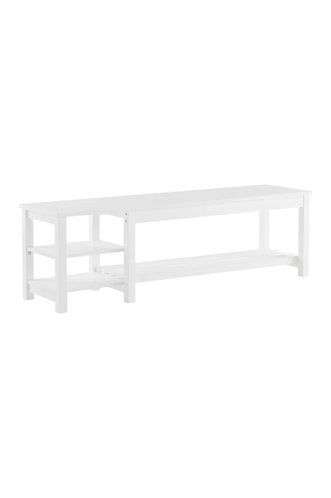 LUEVEN benk/skohylle 150 cm – Hvit m v:3762262 LUEVEN benk/skohylle 150 cm – Hvit m v:3762262