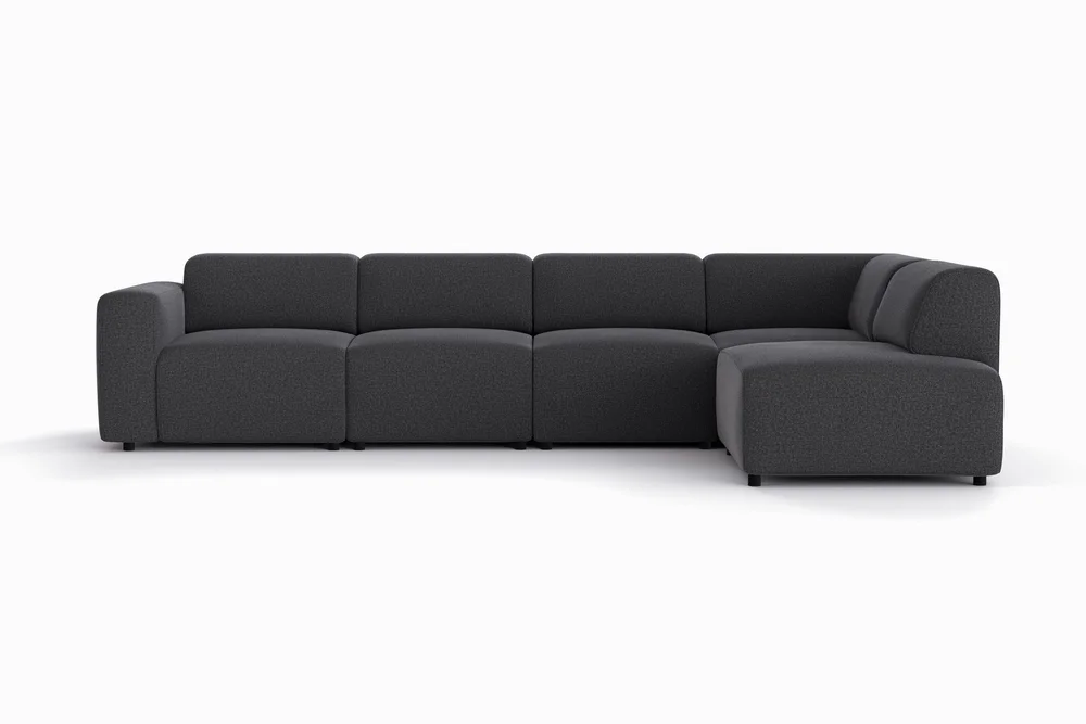 Torvasen 5-seters sofa med divan høyre i stoff v:4279980