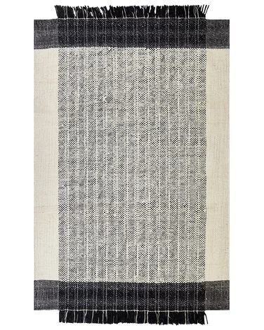 Teppe KETENLI Hvit 140 x 200 cm Ull v:5727312 Teppe KETENLI Hvit 140 x 200 cm Ull v:5727312